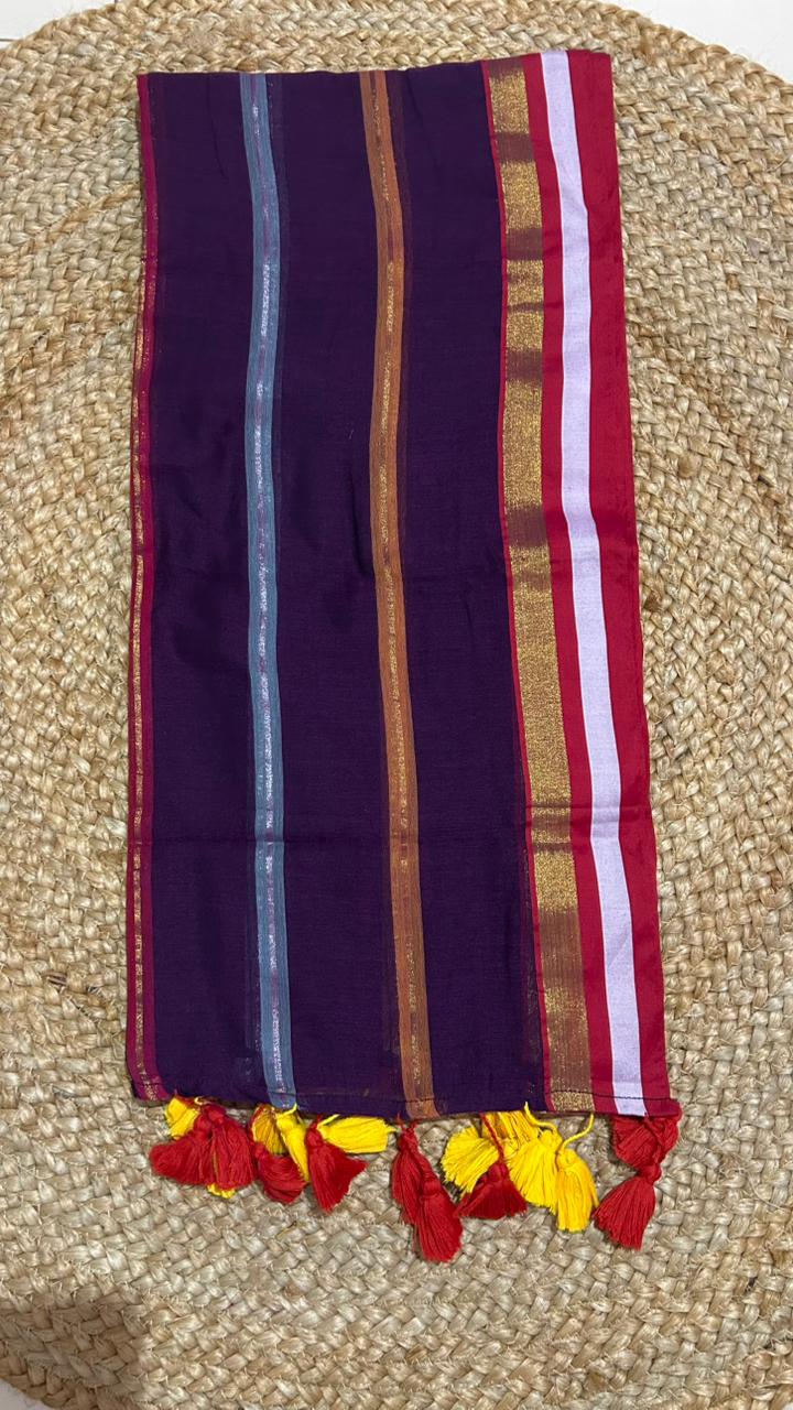 Pure Mulcotton 120 Count Saree