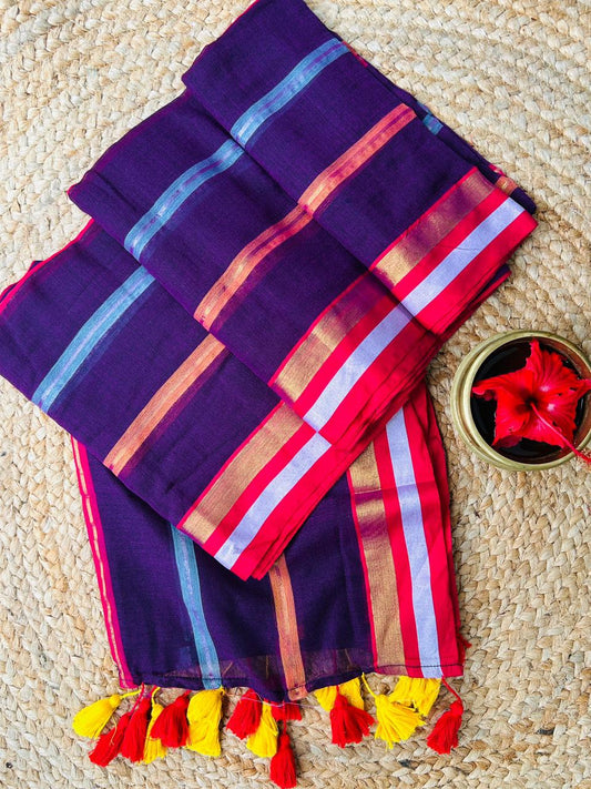 Pure Mulcotton 120 Count Saree